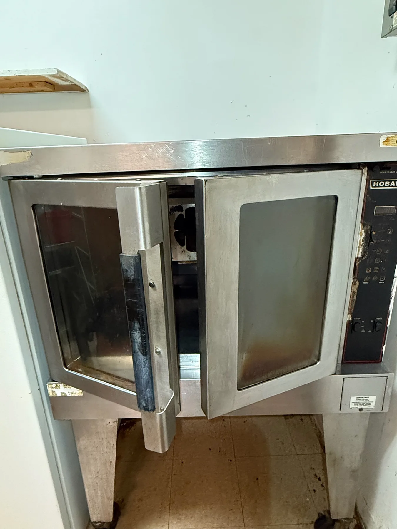 Commercial oven exterior