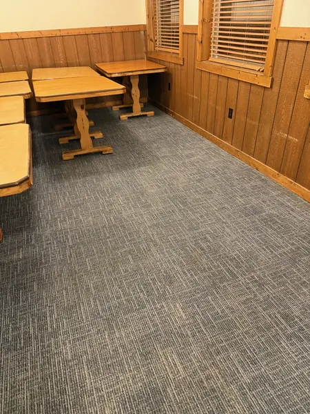 Restaurant dining area and carpet