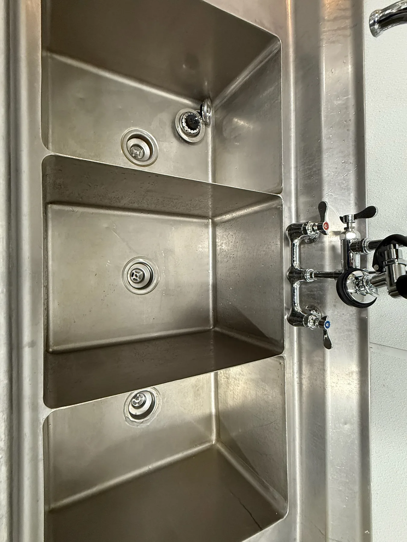 Stainless equipment interior