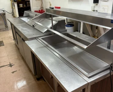 Commercial sink and drainboards