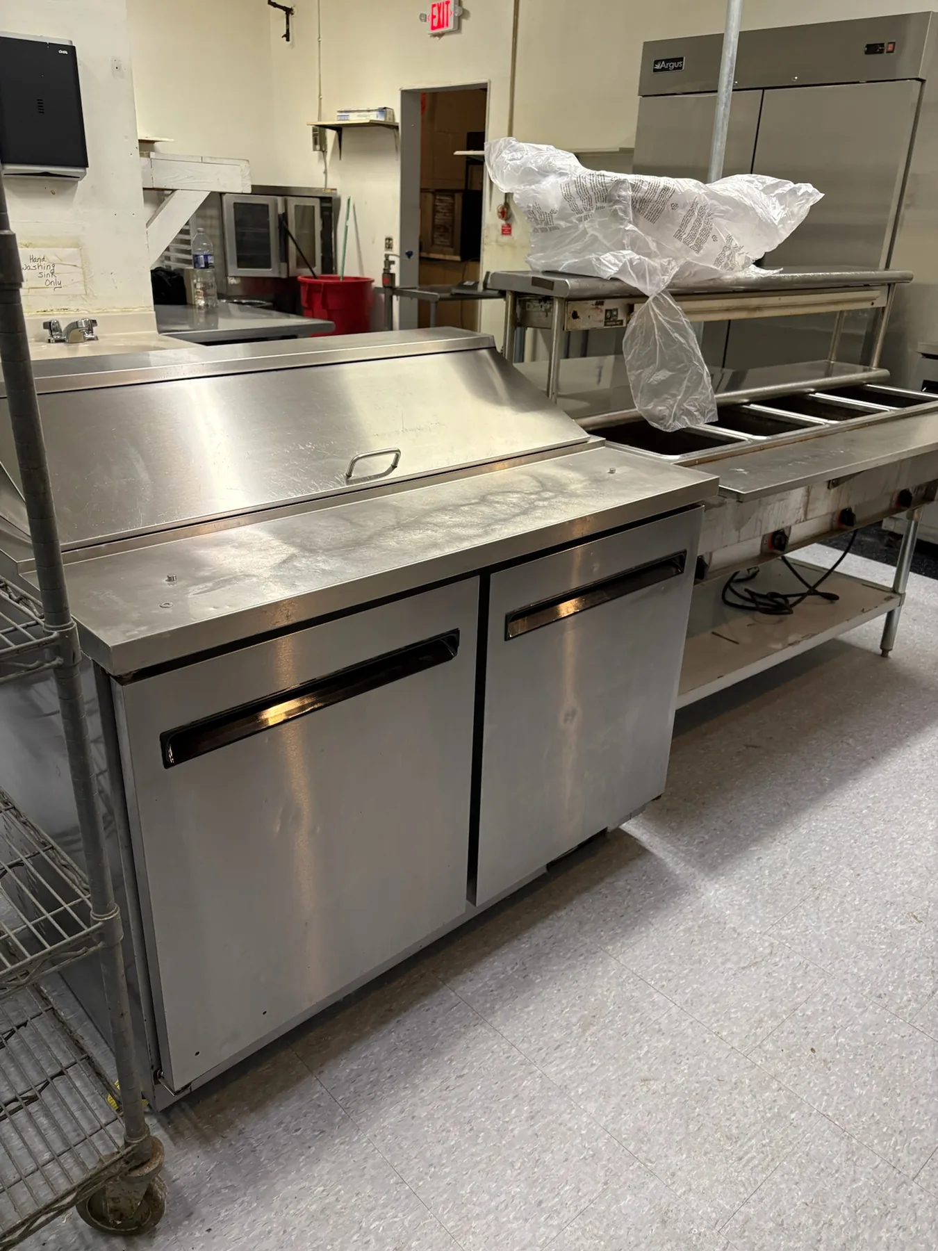 Stainless prep station